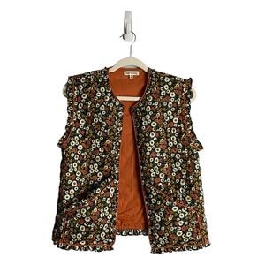 Saint Geraldine Women's Quilted Floral Flower Vest